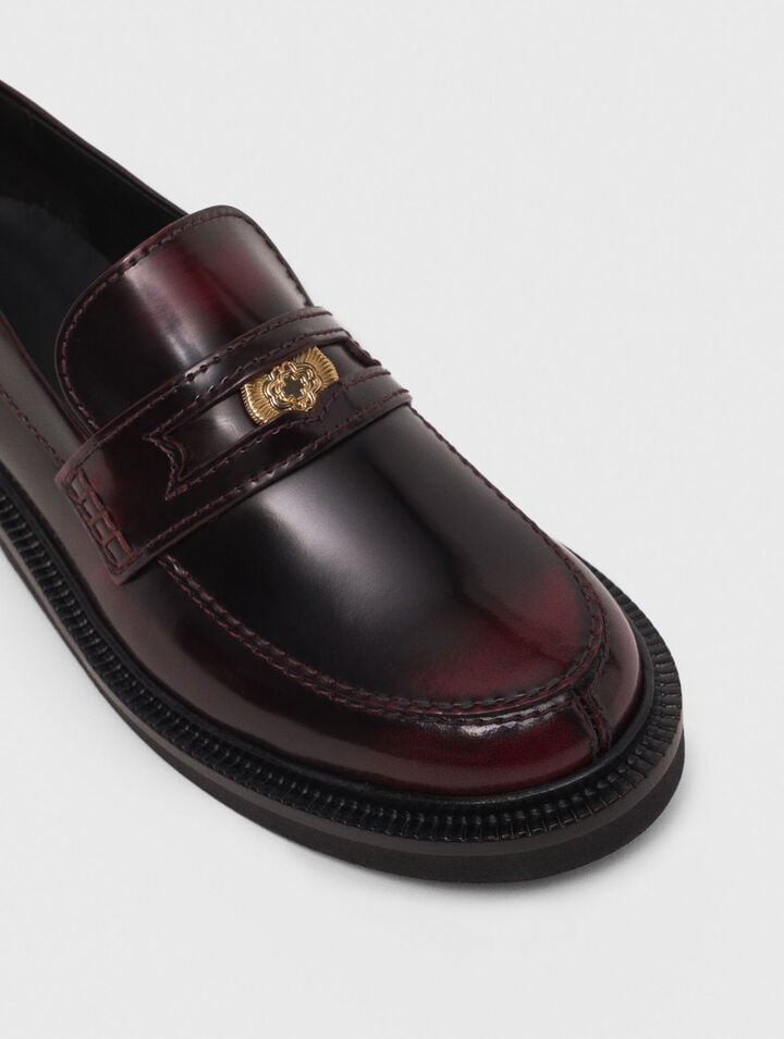 Mocassins en cuir brossé