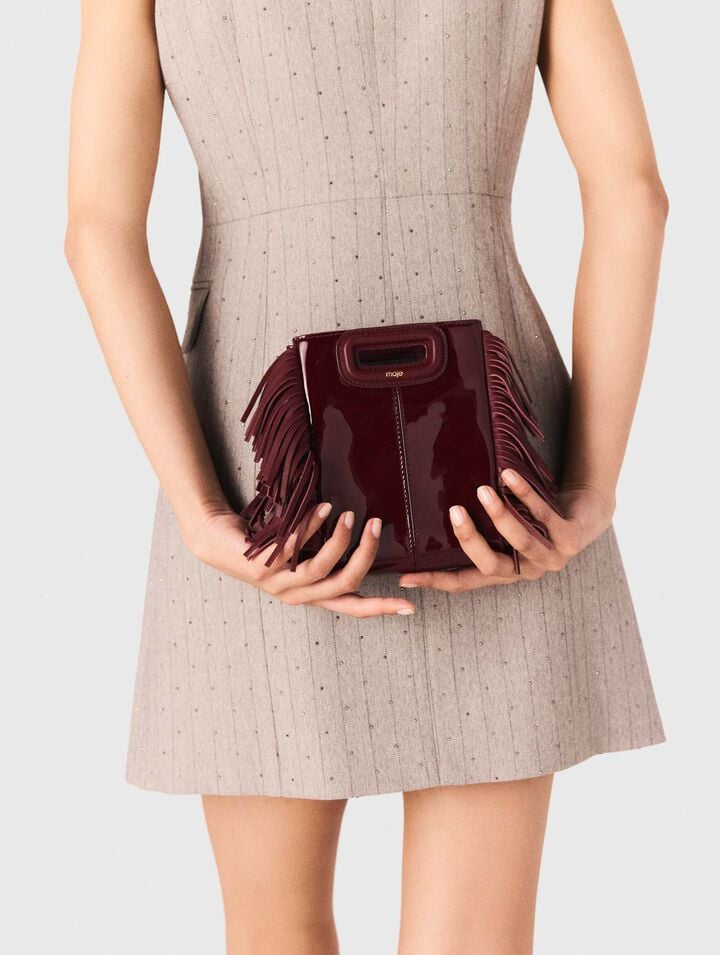 Sac M Mini en cuir verni