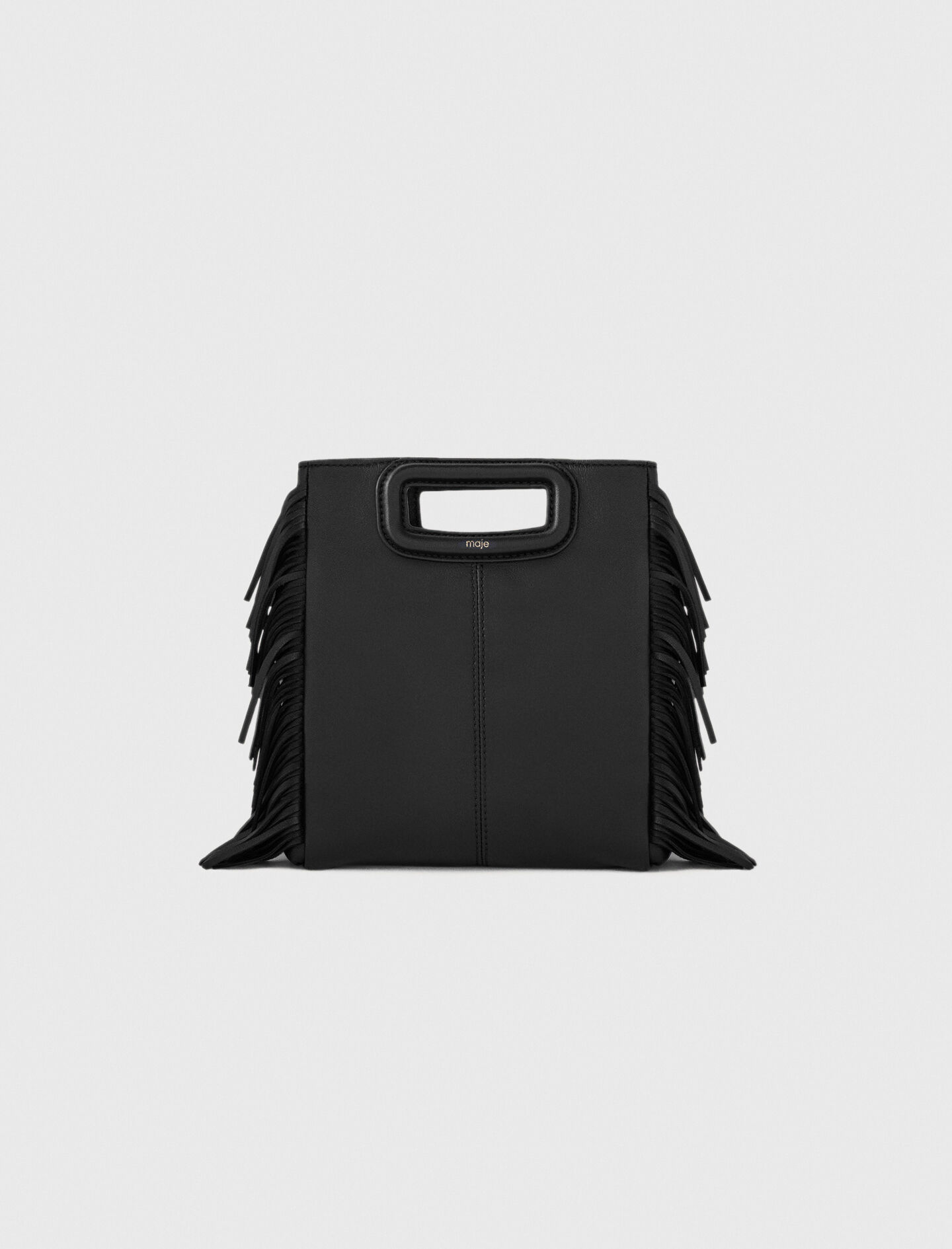 ★TOUT Y EST★ WESTERN FRINGE MINI BAG BLACK MSCCB51 Black Fringe Purse Crossbody Bag for Women, Vintage Stud