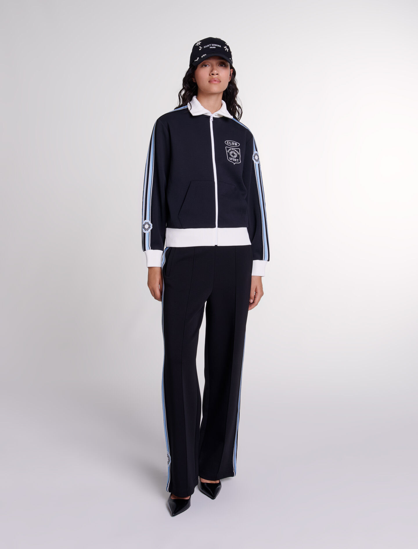 Embroidered tracksuit womens clearance