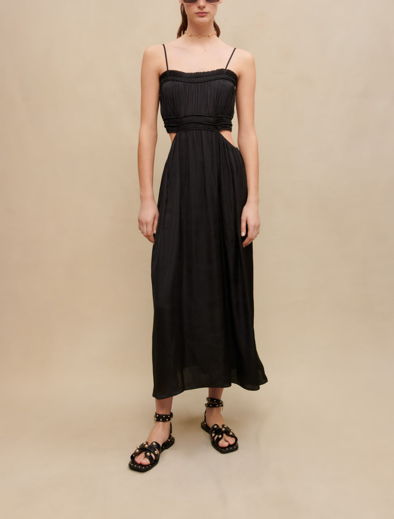 Long satiny dress