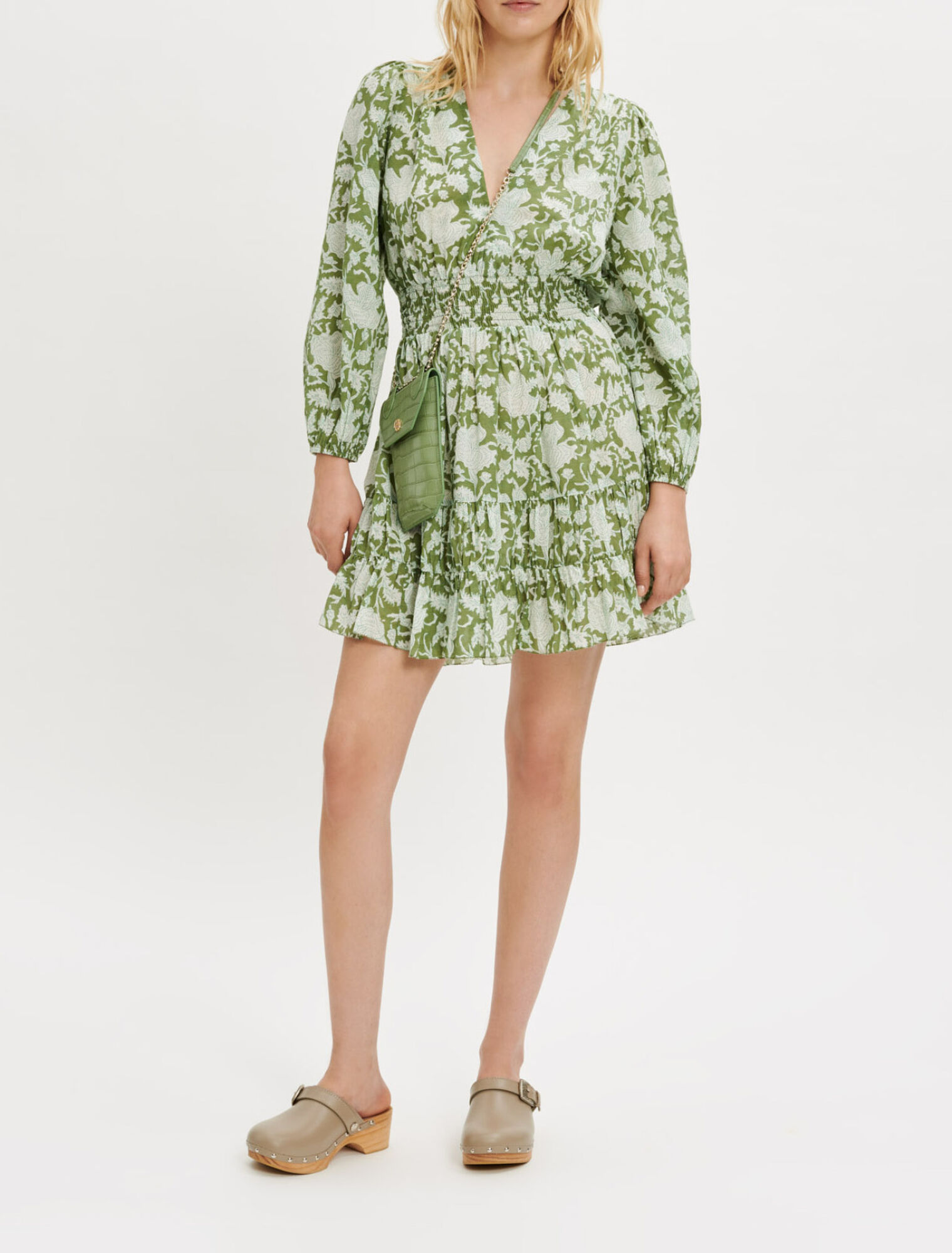 Robe en coton imprimé