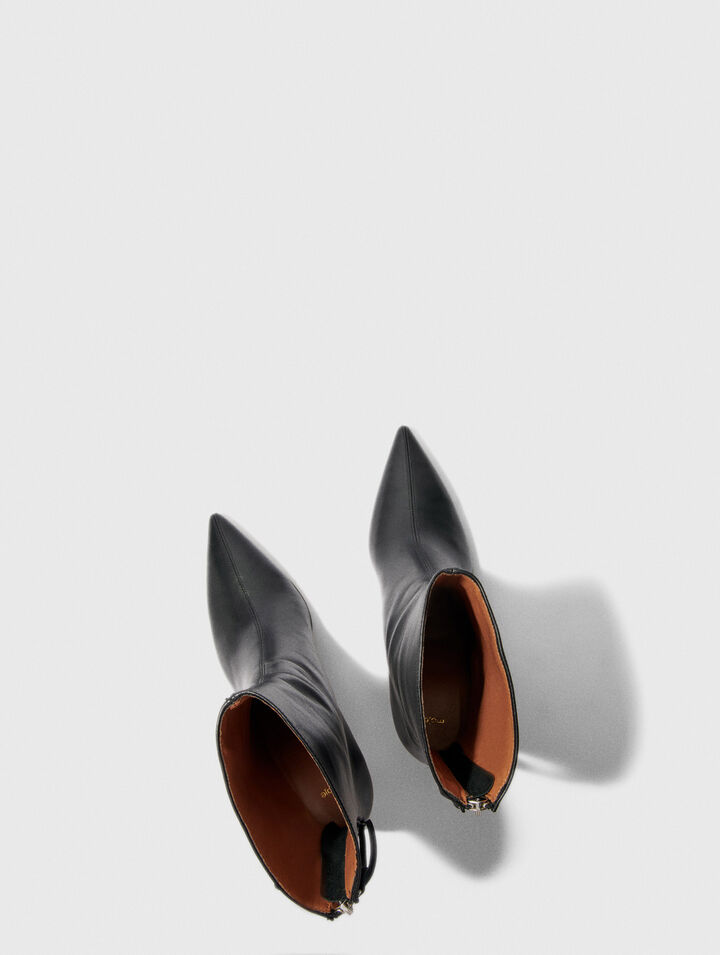 Leather ankle boots