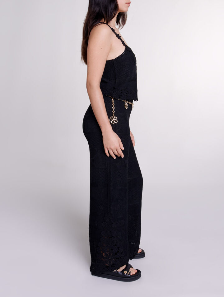 Pantalon en crochet