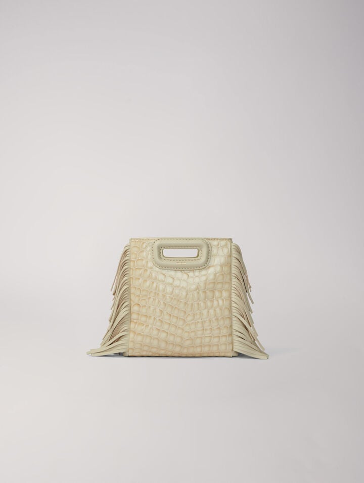 Sac M mini en cuir glossy