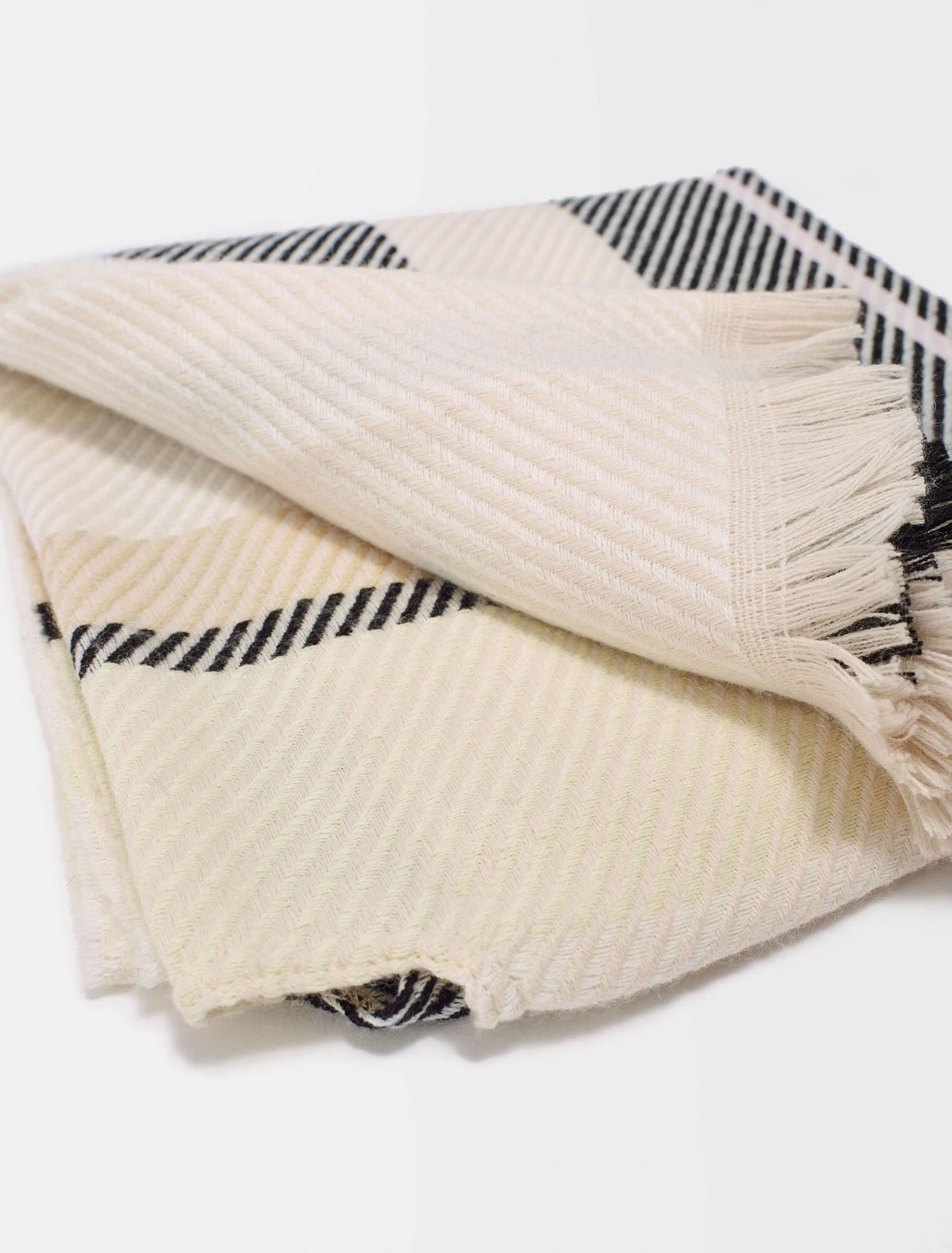 Poncho en jacquard