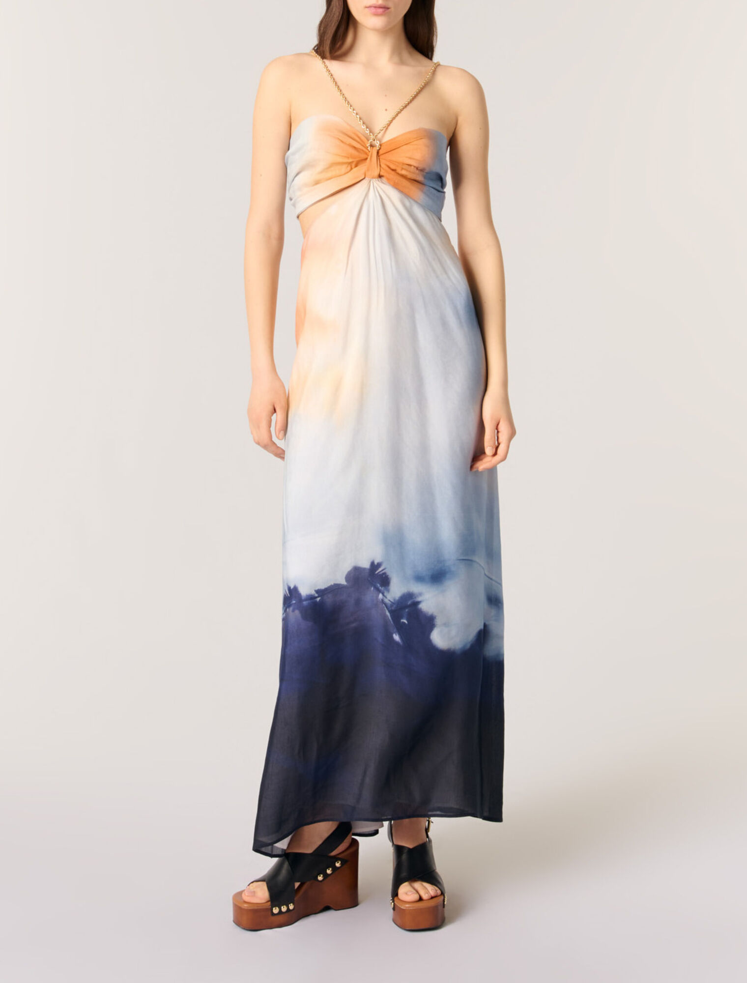 Robe longue tie & dye