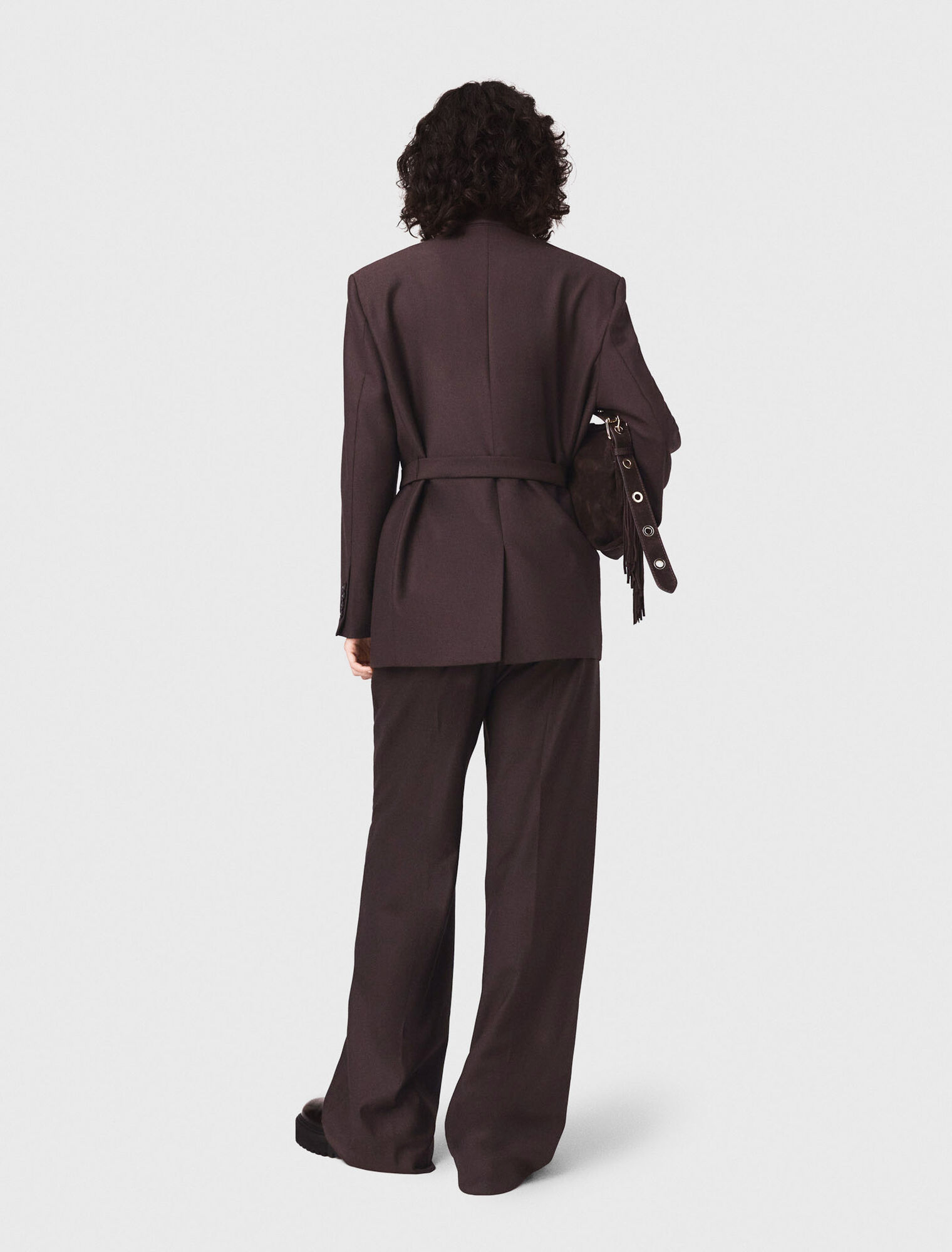 Veste de tailleur à ceinture