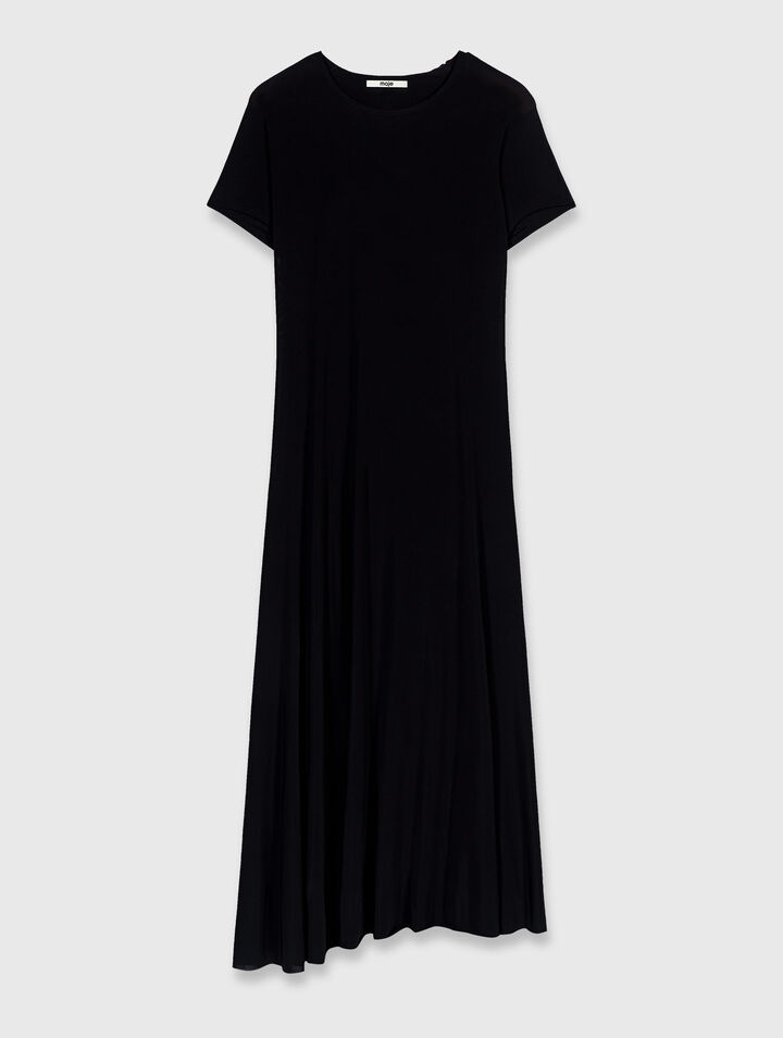 Cowl-back maxi dress