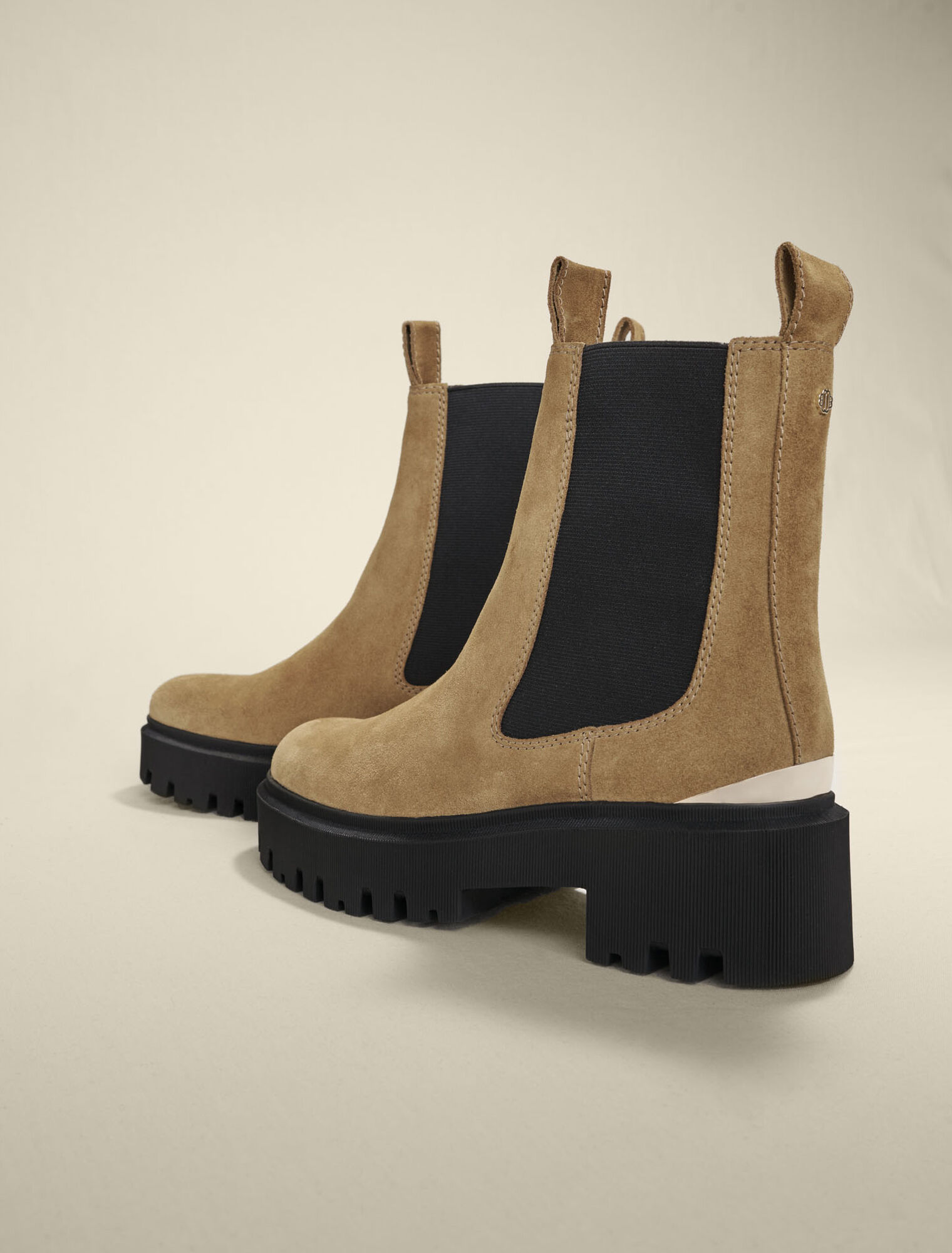 Bottines en cuir à plateforme