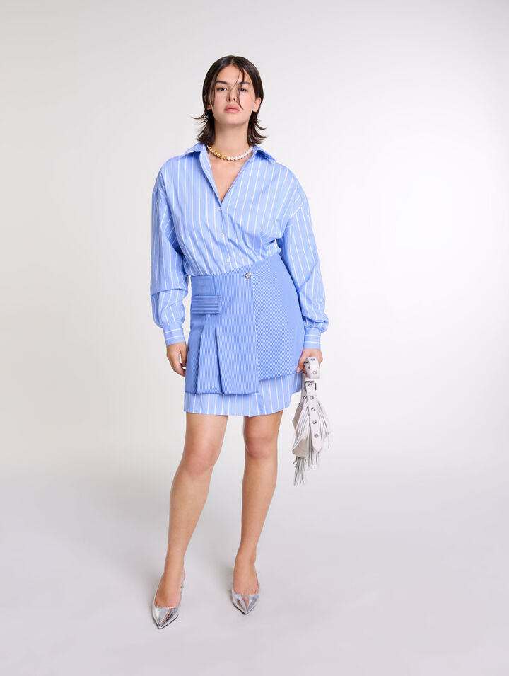 2-in-1 striped dress