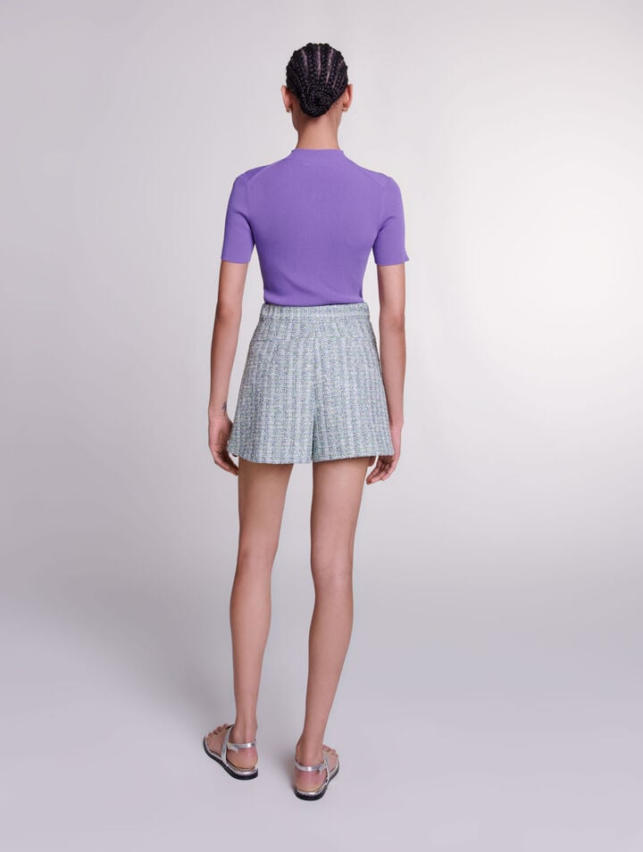 Short en tweed