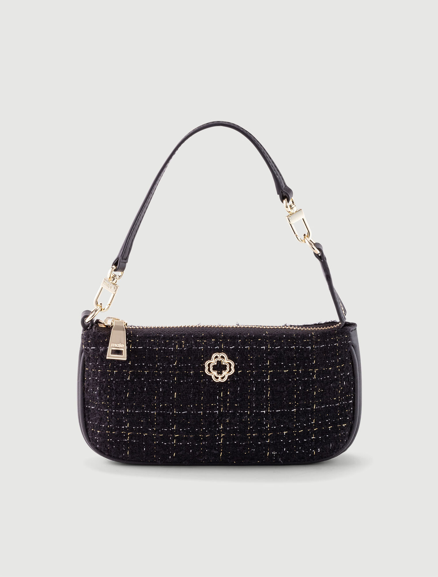TWEED SMALL POUCH BLACK TWEED SMALL POUCH BLACK