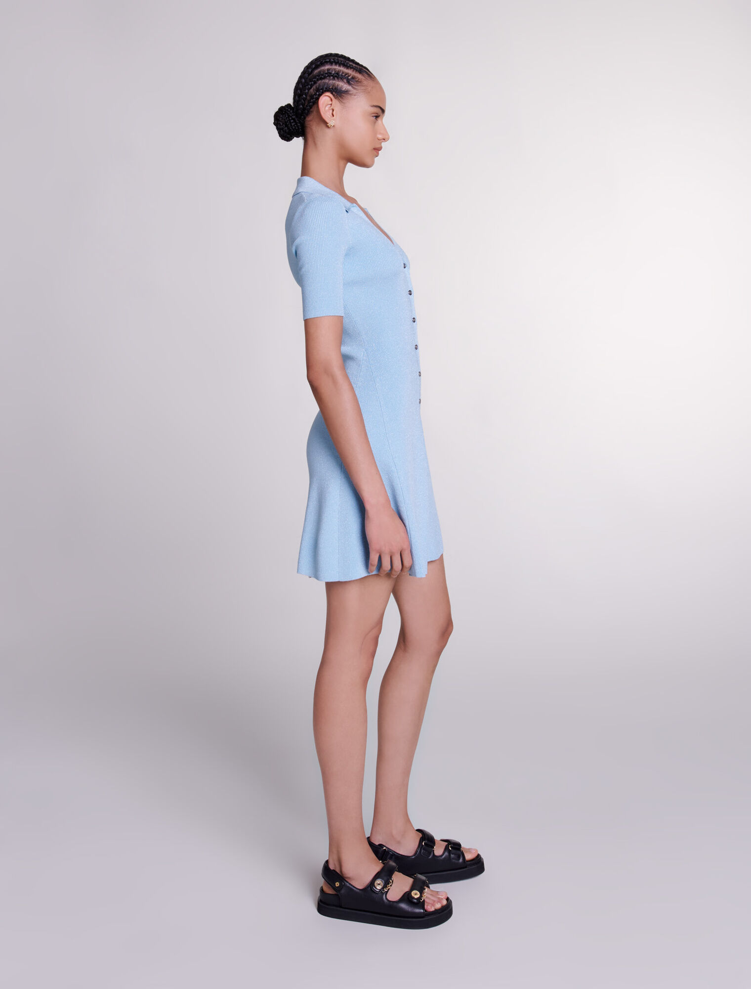 Robe courte en maille