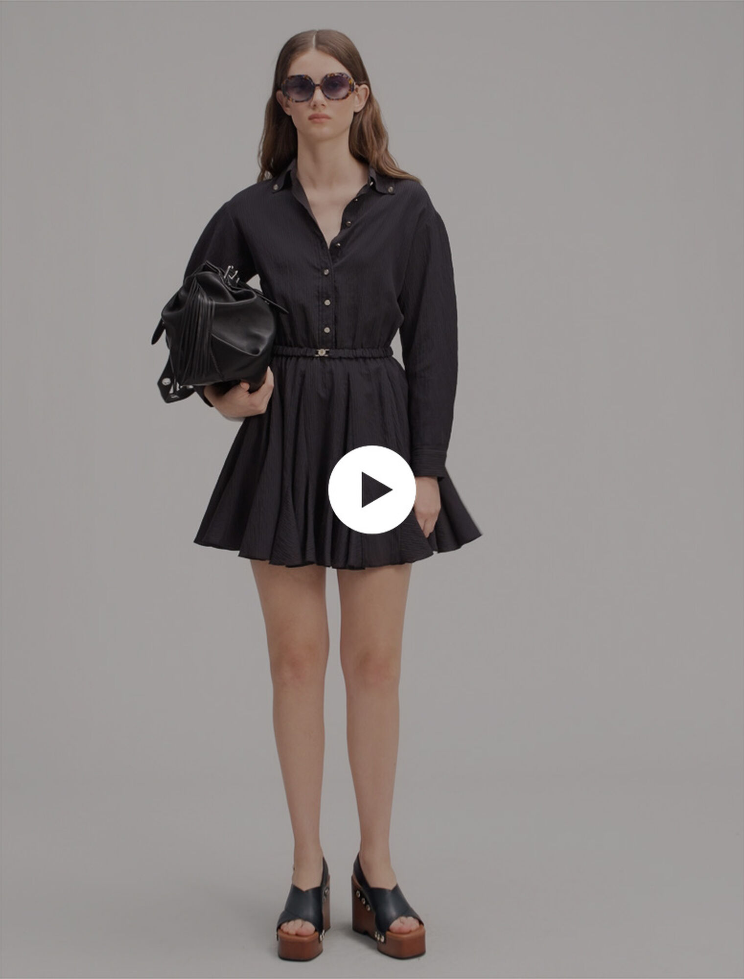 Short crepe dress