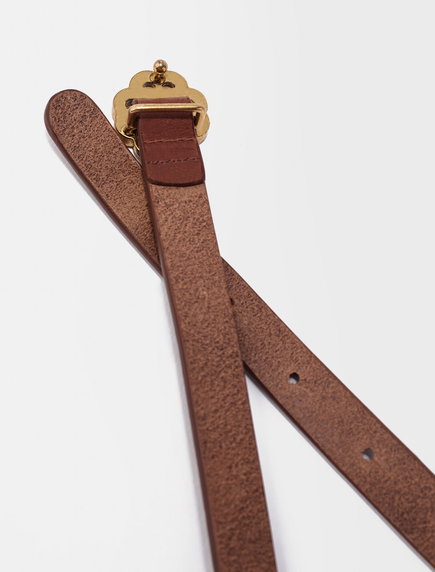 Ceinture fine en cuir