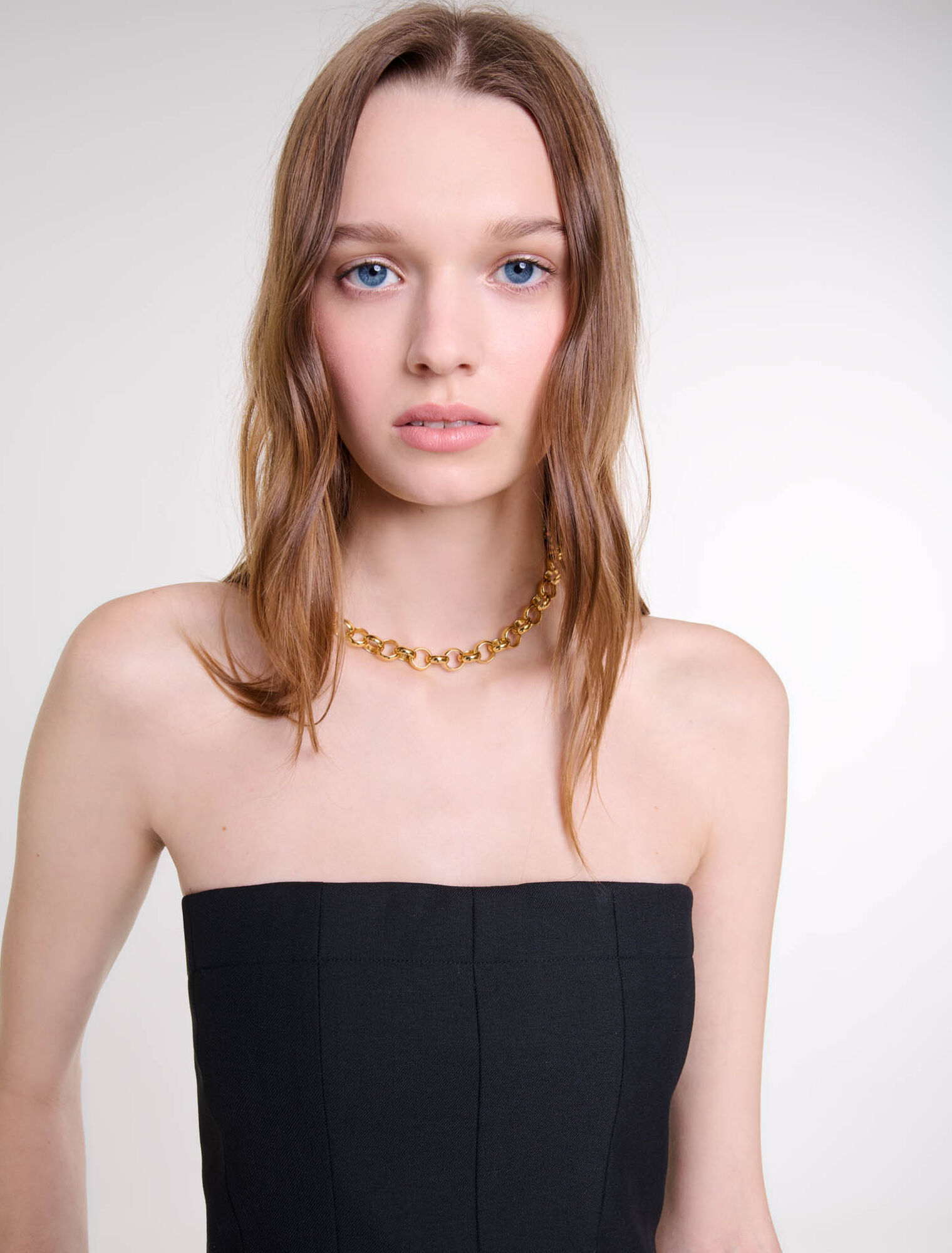 Top bustier à basque