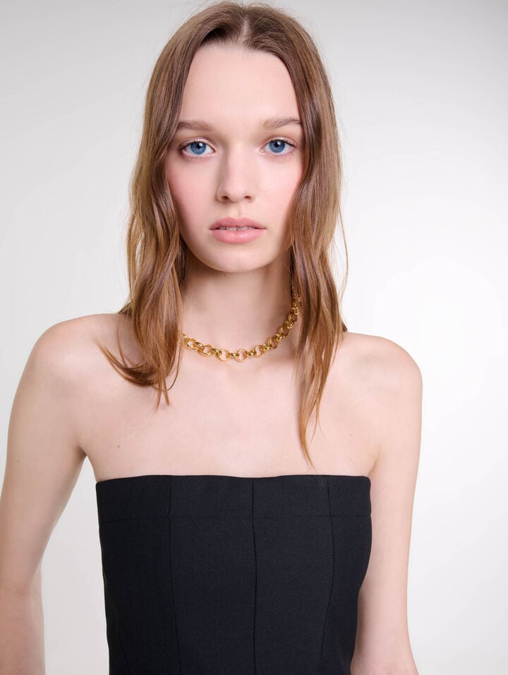 Top bustier à basque