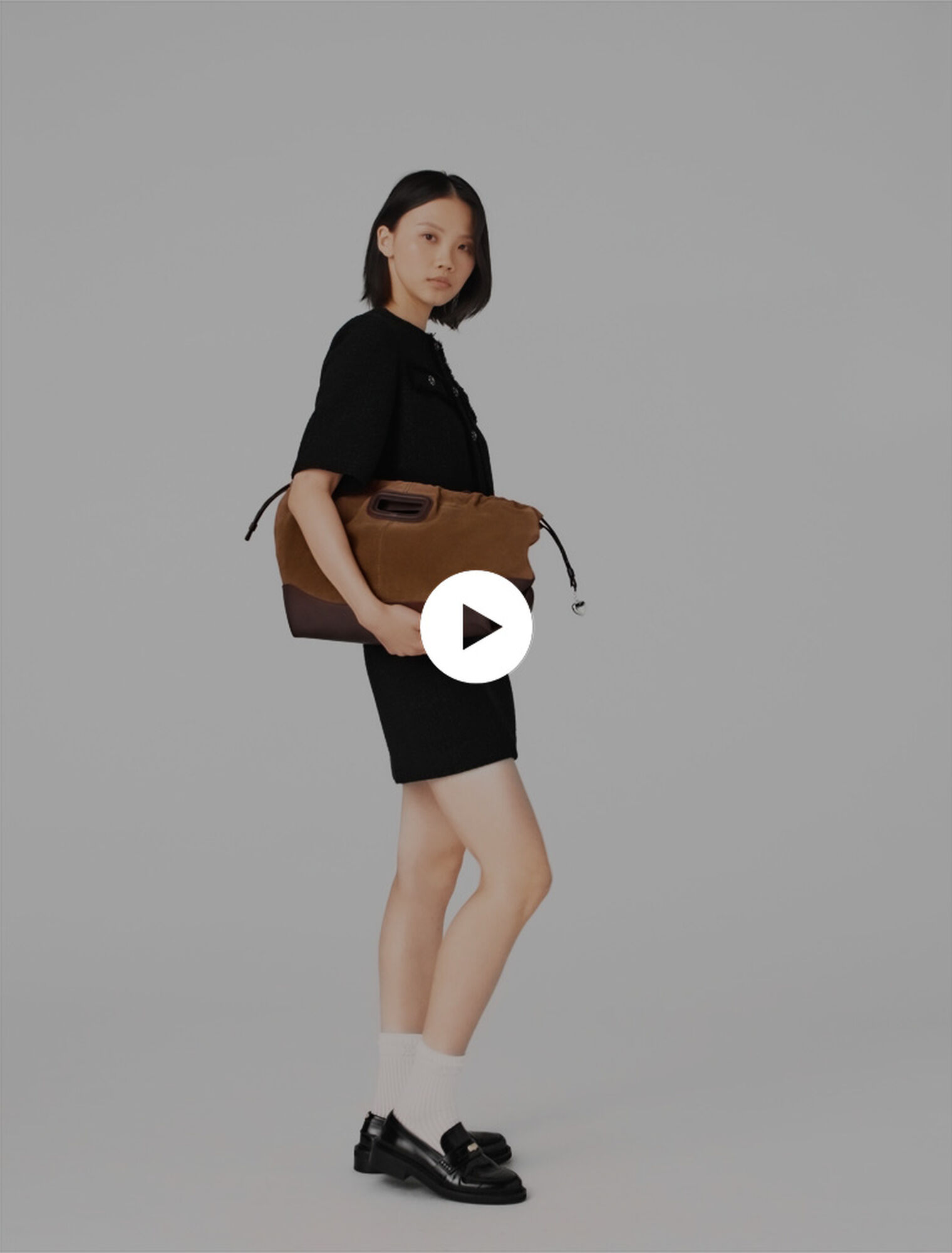 Robe 2 en 1 en tweed