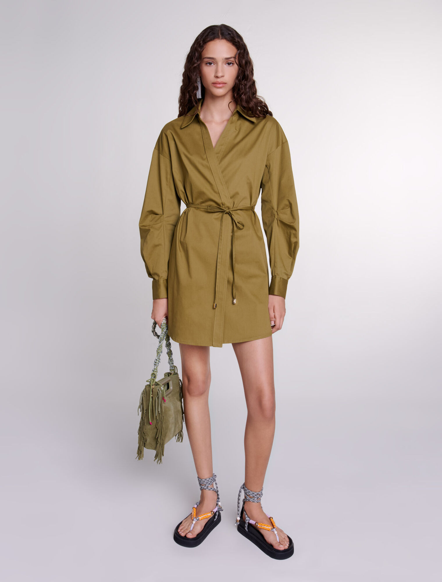 Robe portefeuille ajourée