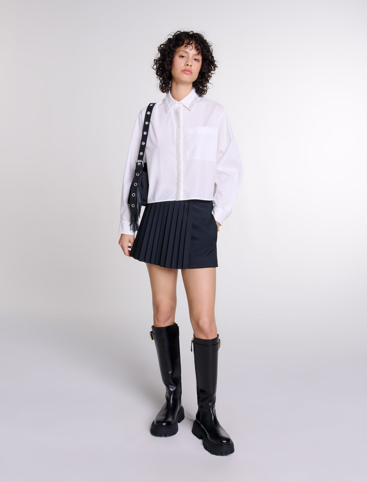 Jupe maje cuir coeur online