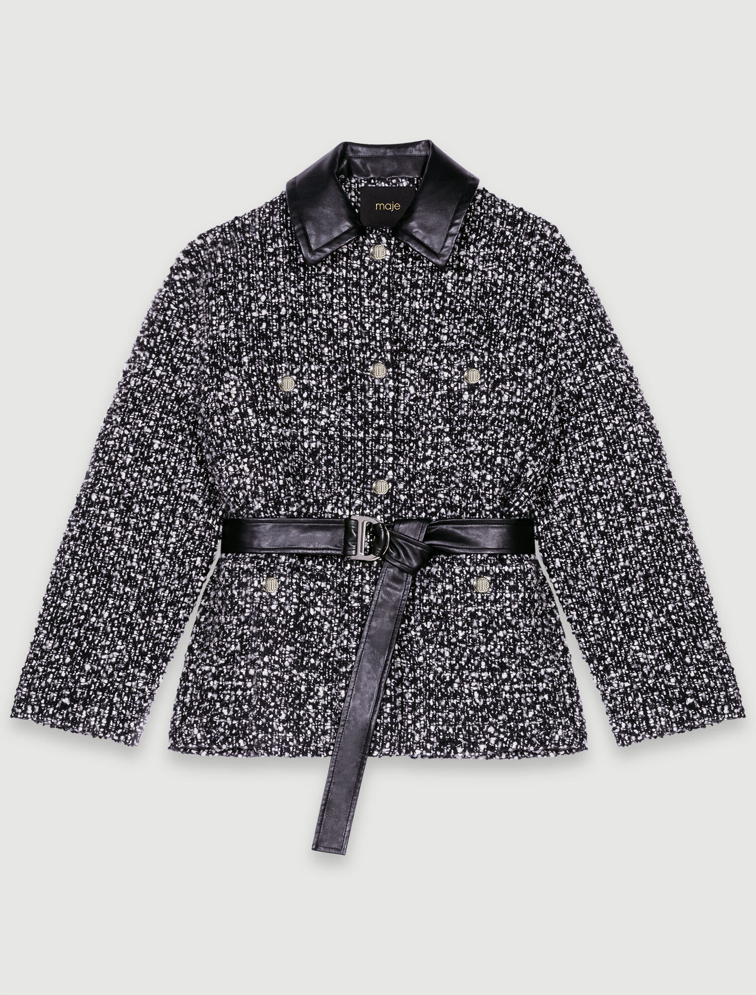 Manteau court en tweed
