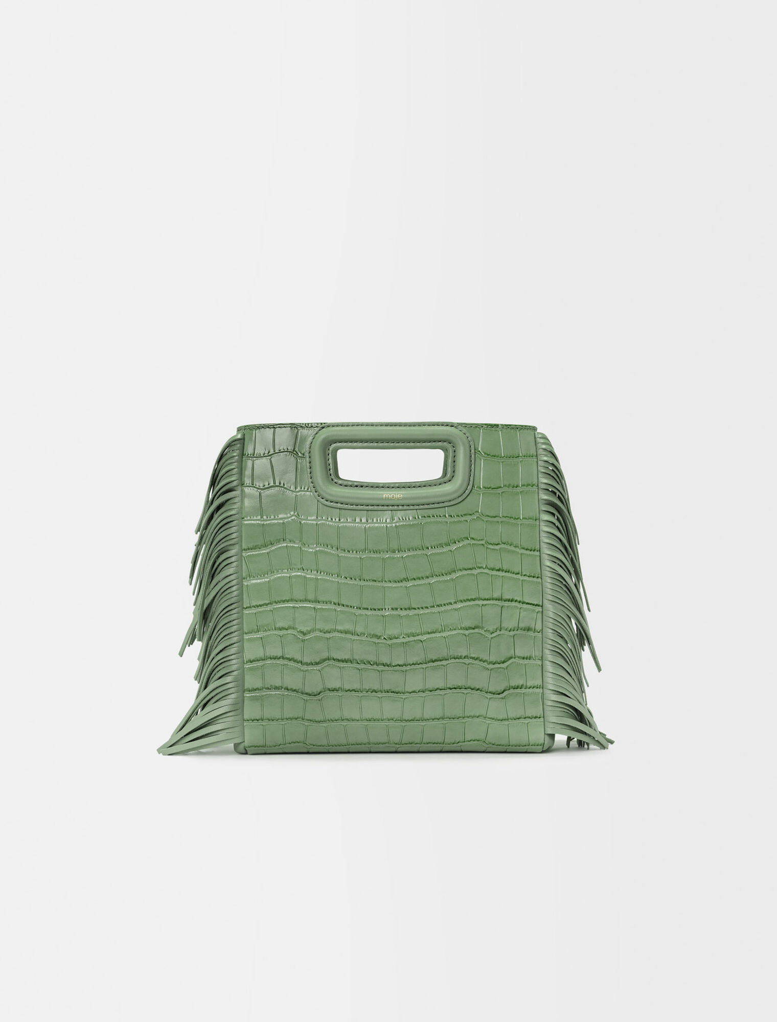 Sac M en cuir croco