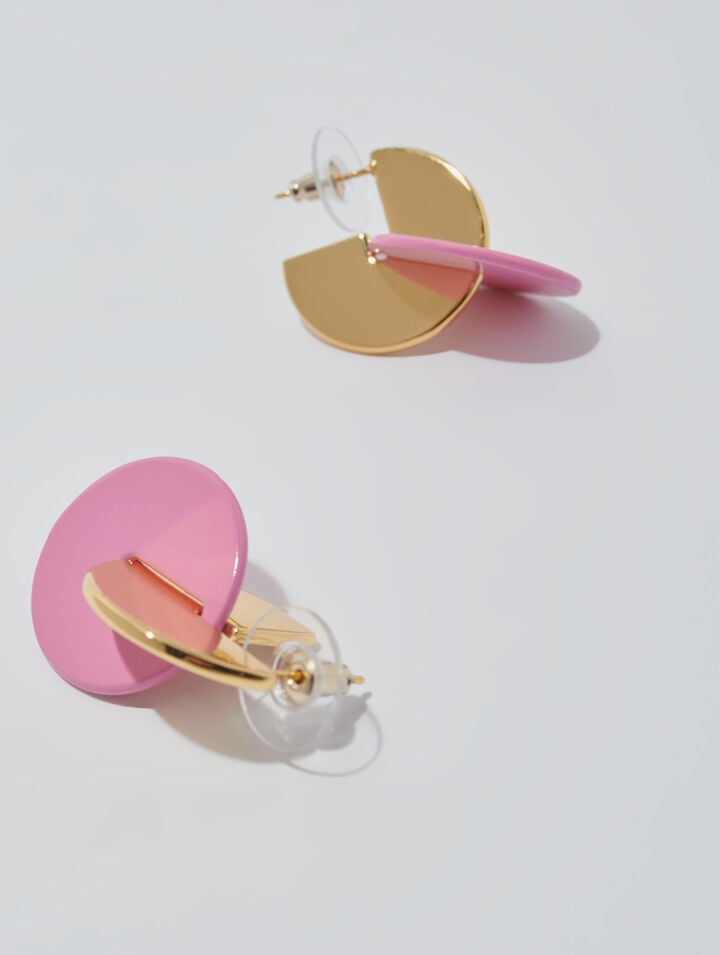 Boucles d'oreilles émaillées