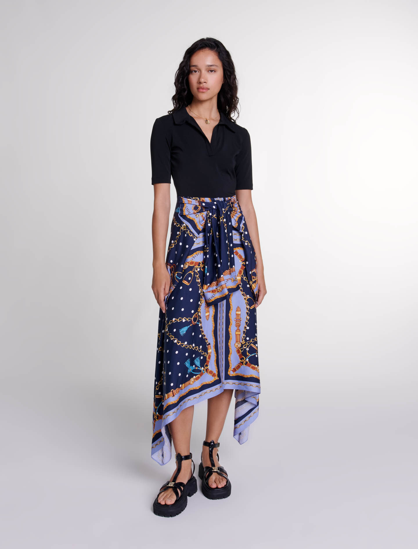 Robe foulard maje hot sale