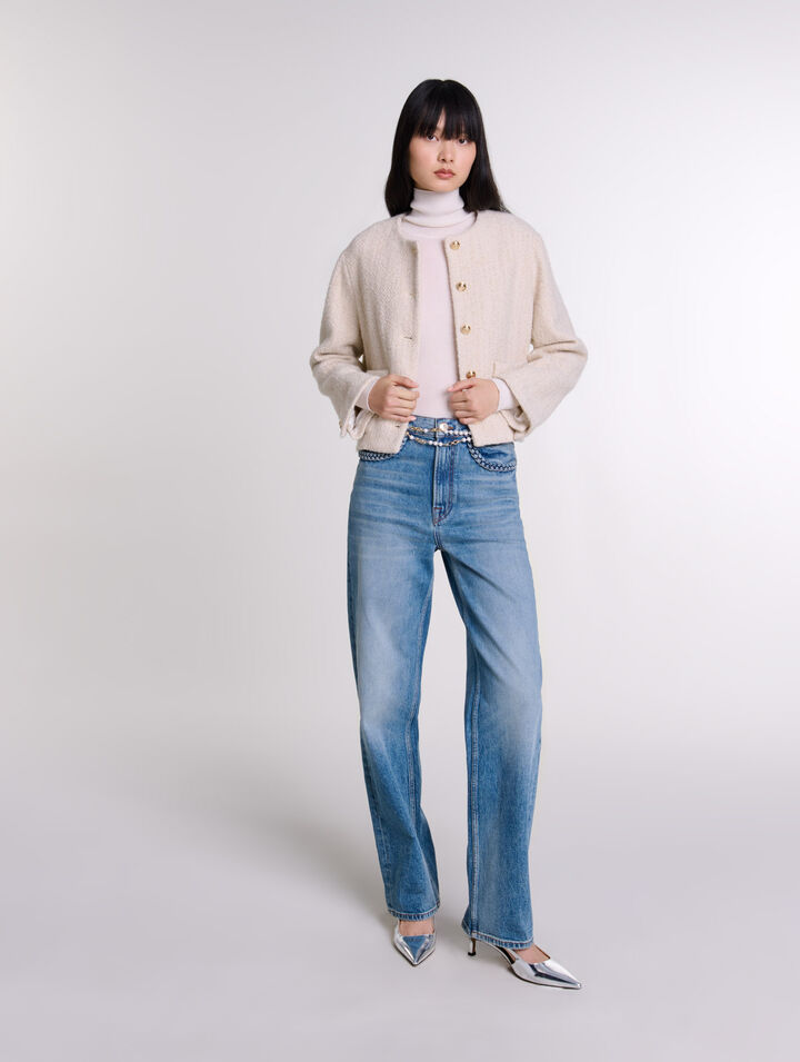 Veste courte en tweed