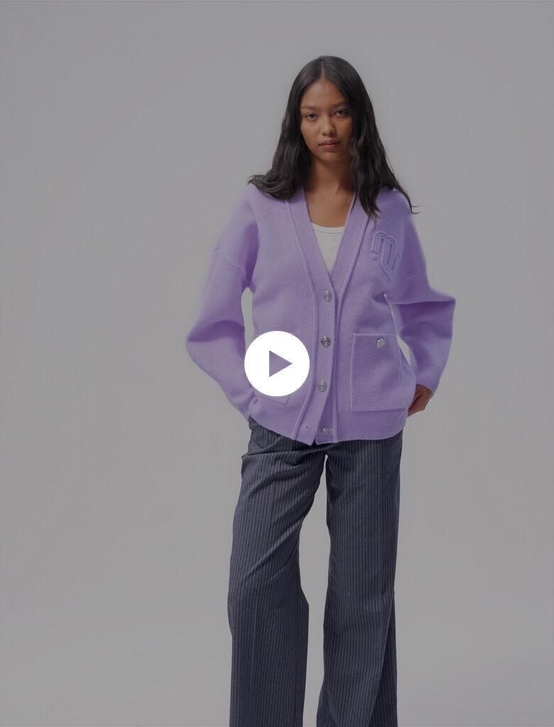 Purple longline cardigan new arrivals