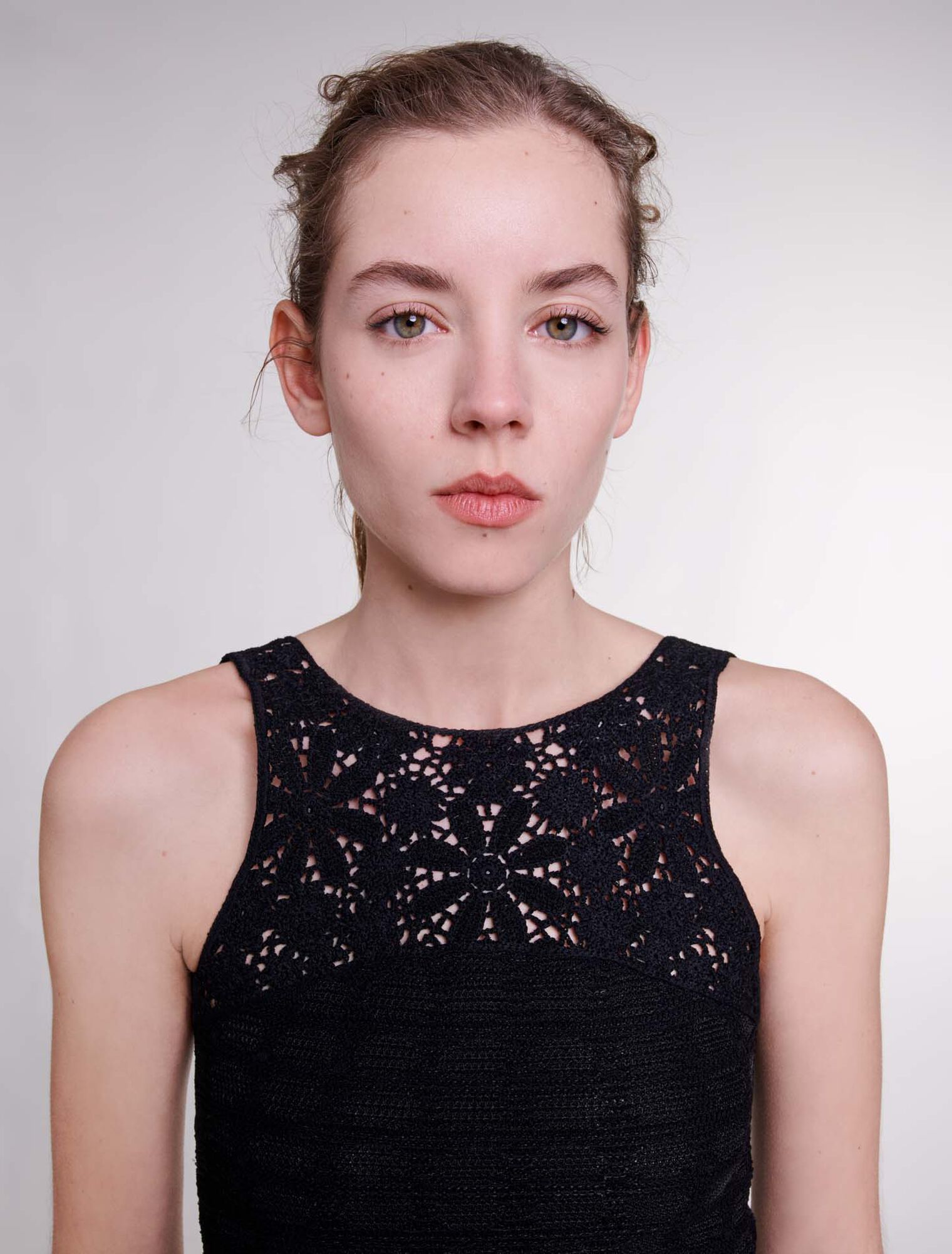 Robe longue en crochet