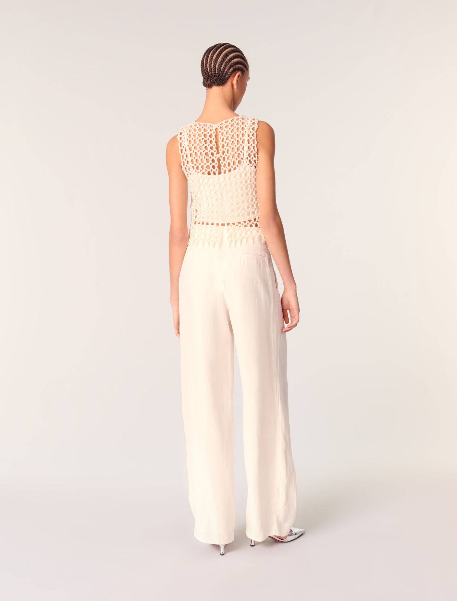 Pantalon de tailleur large