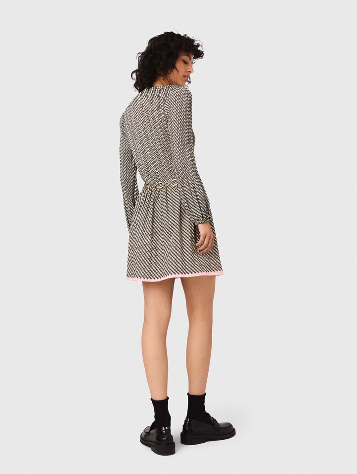 Robe plissée imprimée