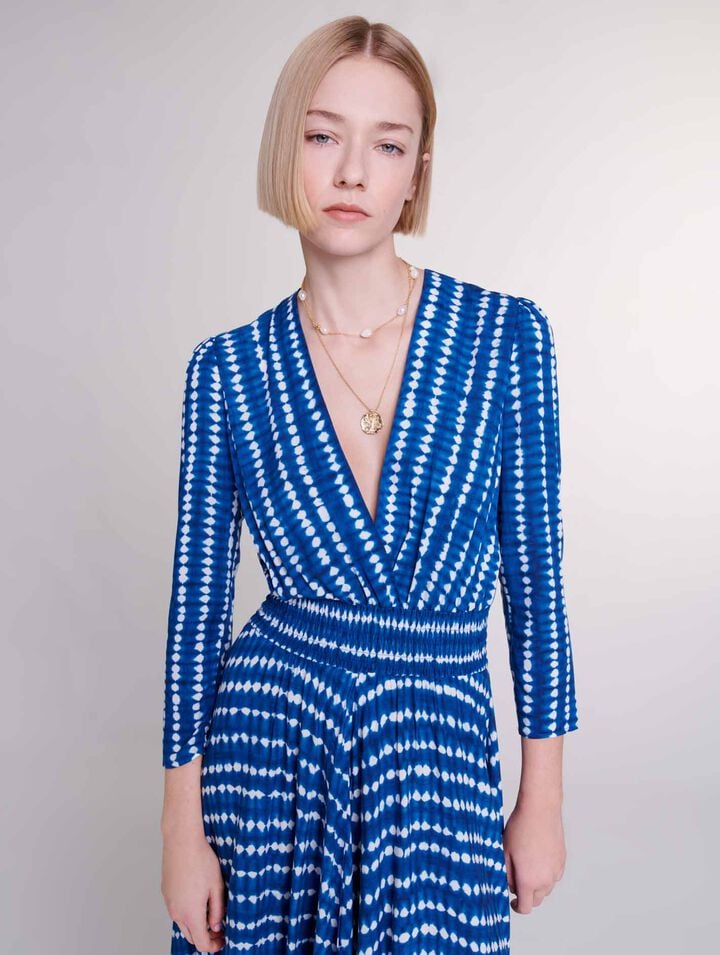 Robe longue asymétrique