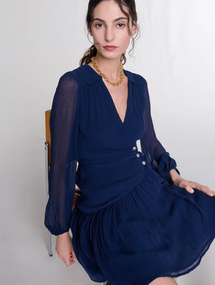 Robe courte volantée