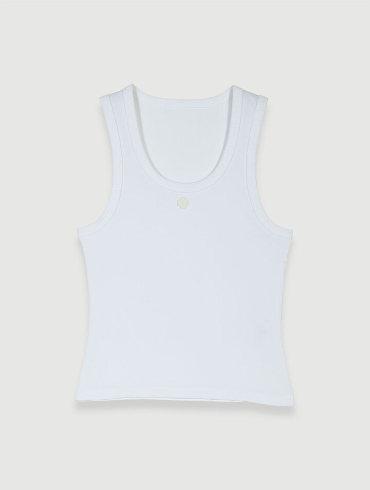 Rib knit tank top