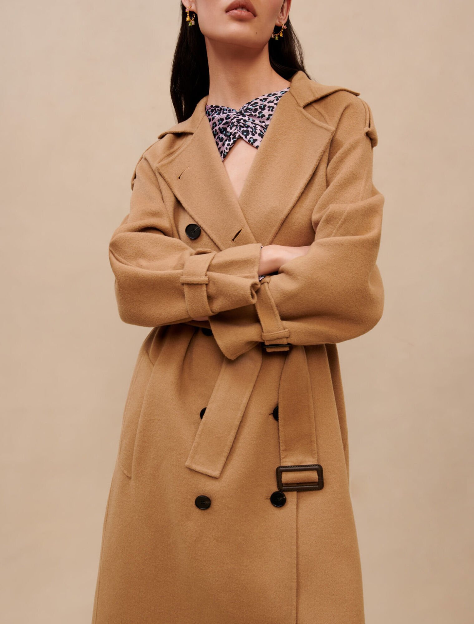Camel wool coat