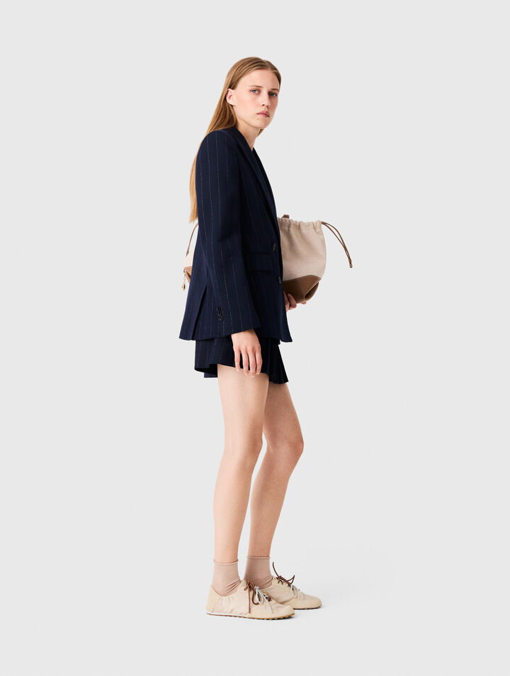 Veste de tailleur crois&eacute;e