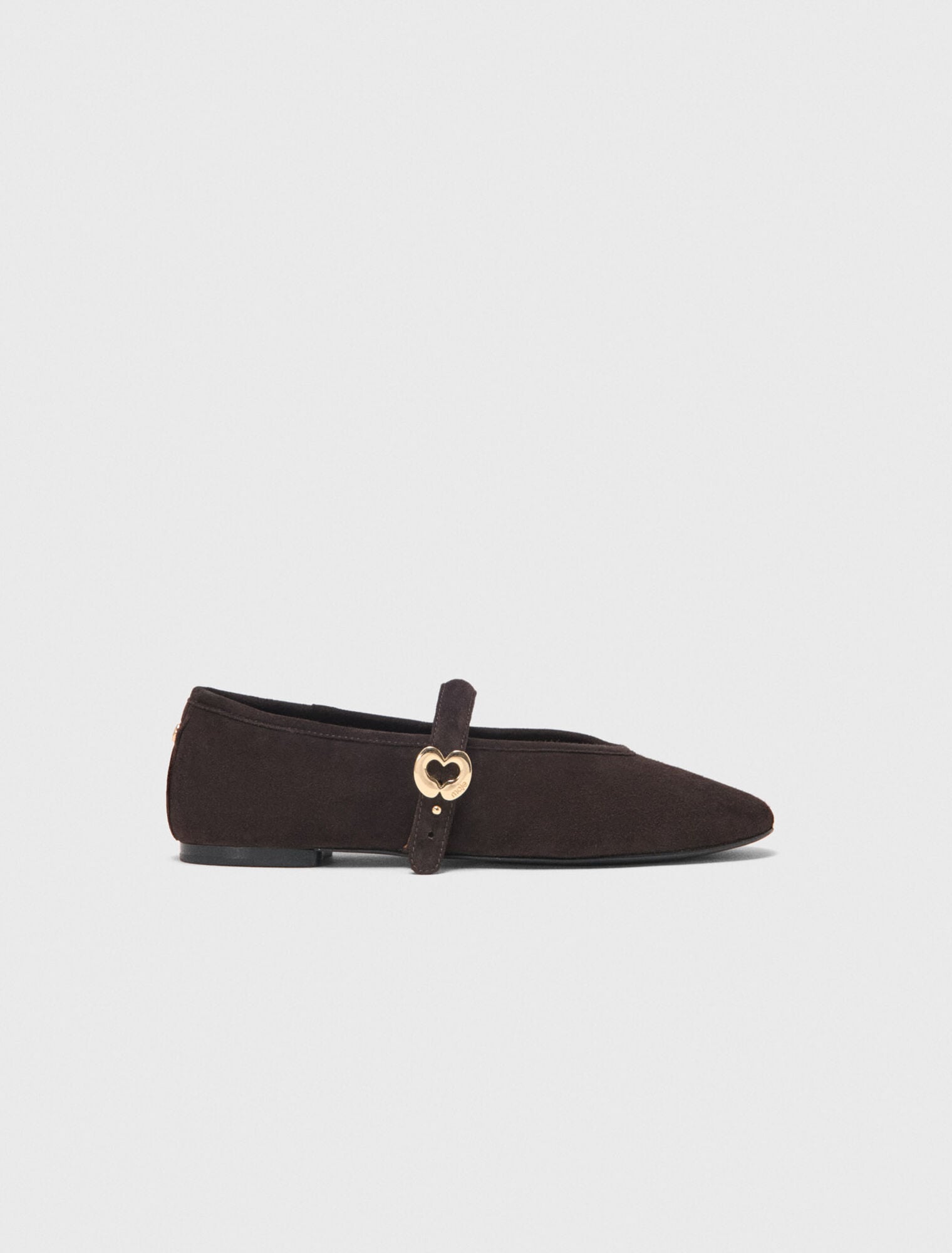 Suede ballet flats