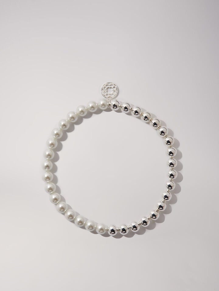 Mixed pearl choker necklace