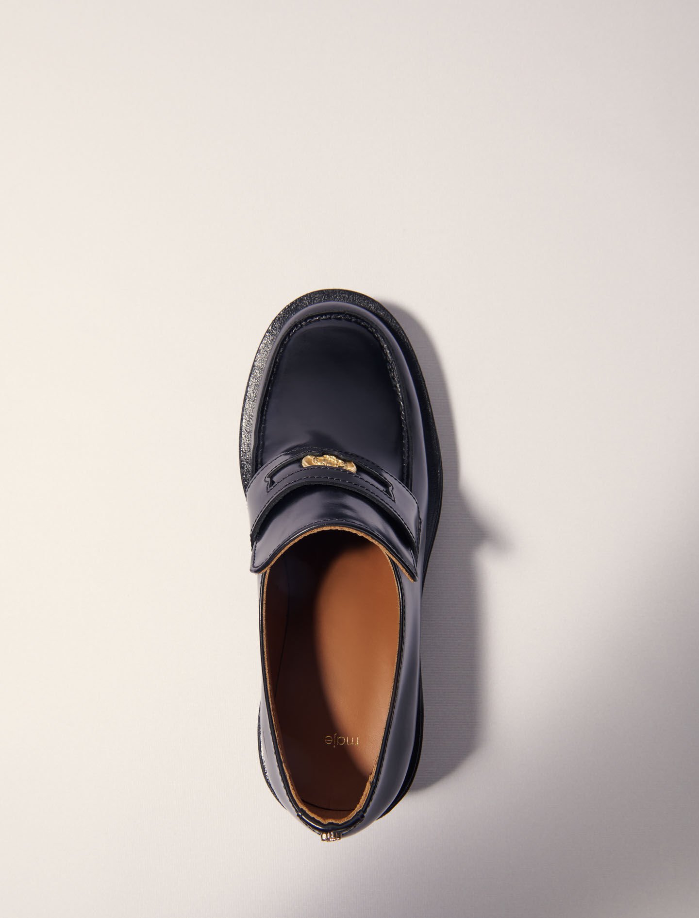 Heeled loafers Black / Gray For Women | Maje
