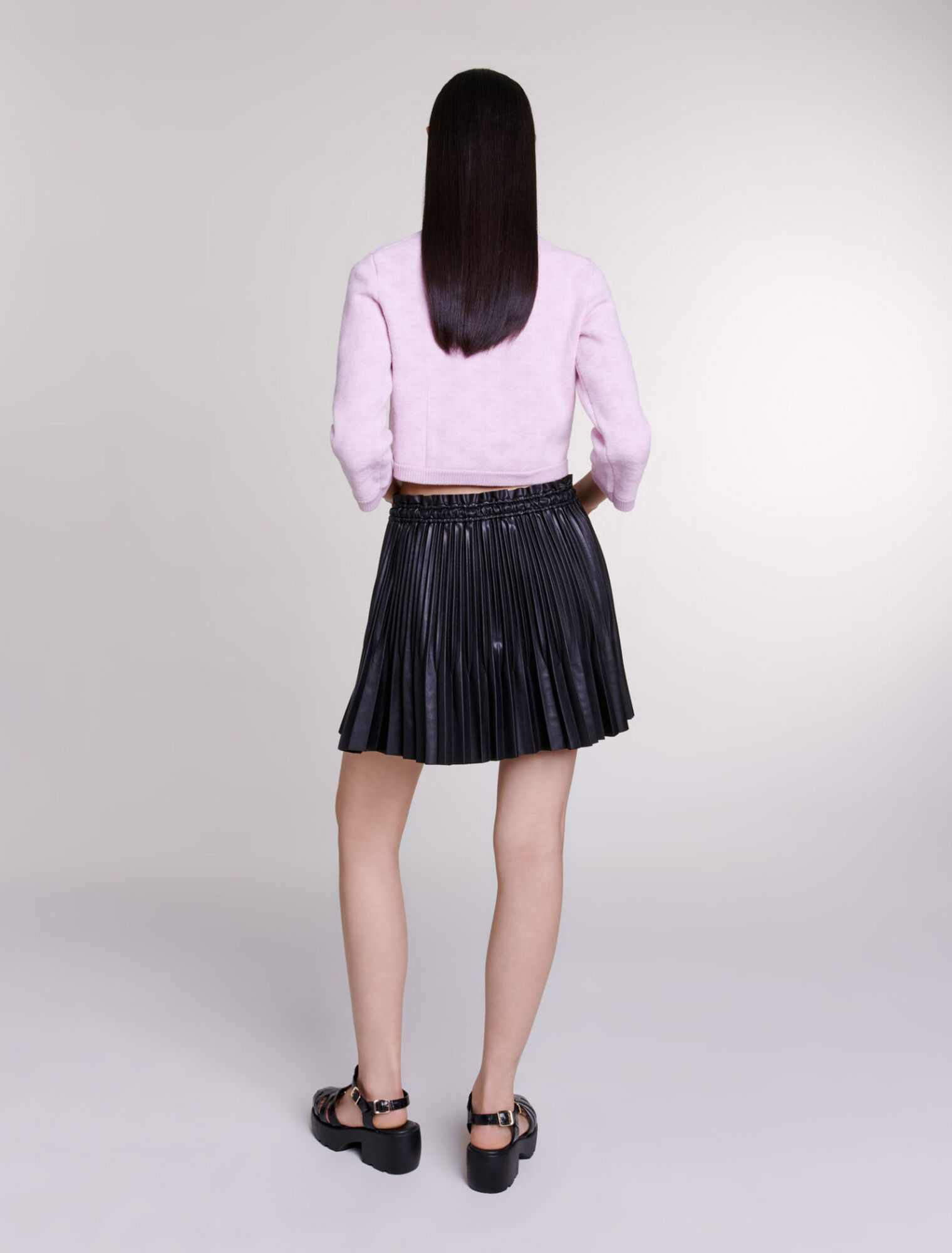 Cardigan en maille effet jacquard