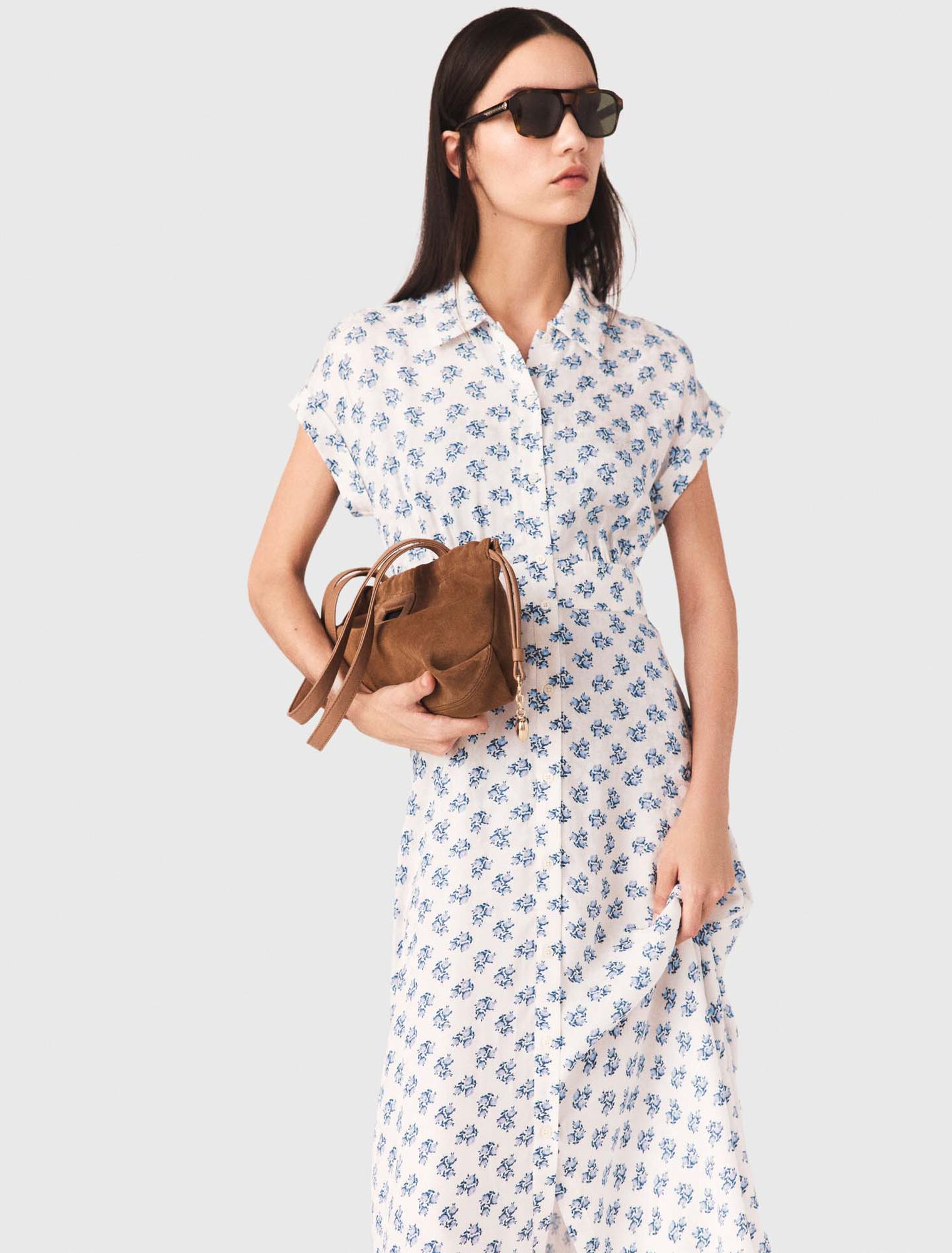 Robe longue imprim&eacute;e jacquard