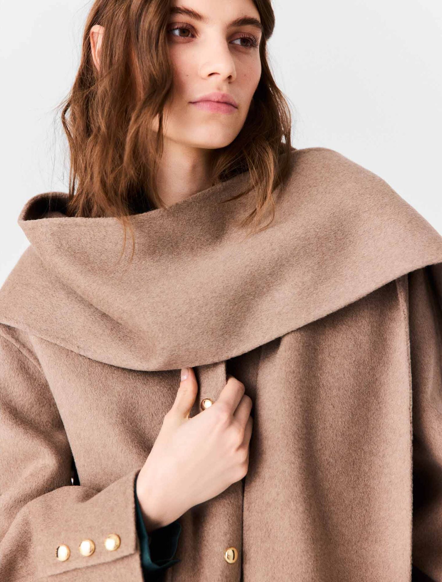 Short double-faced coat
