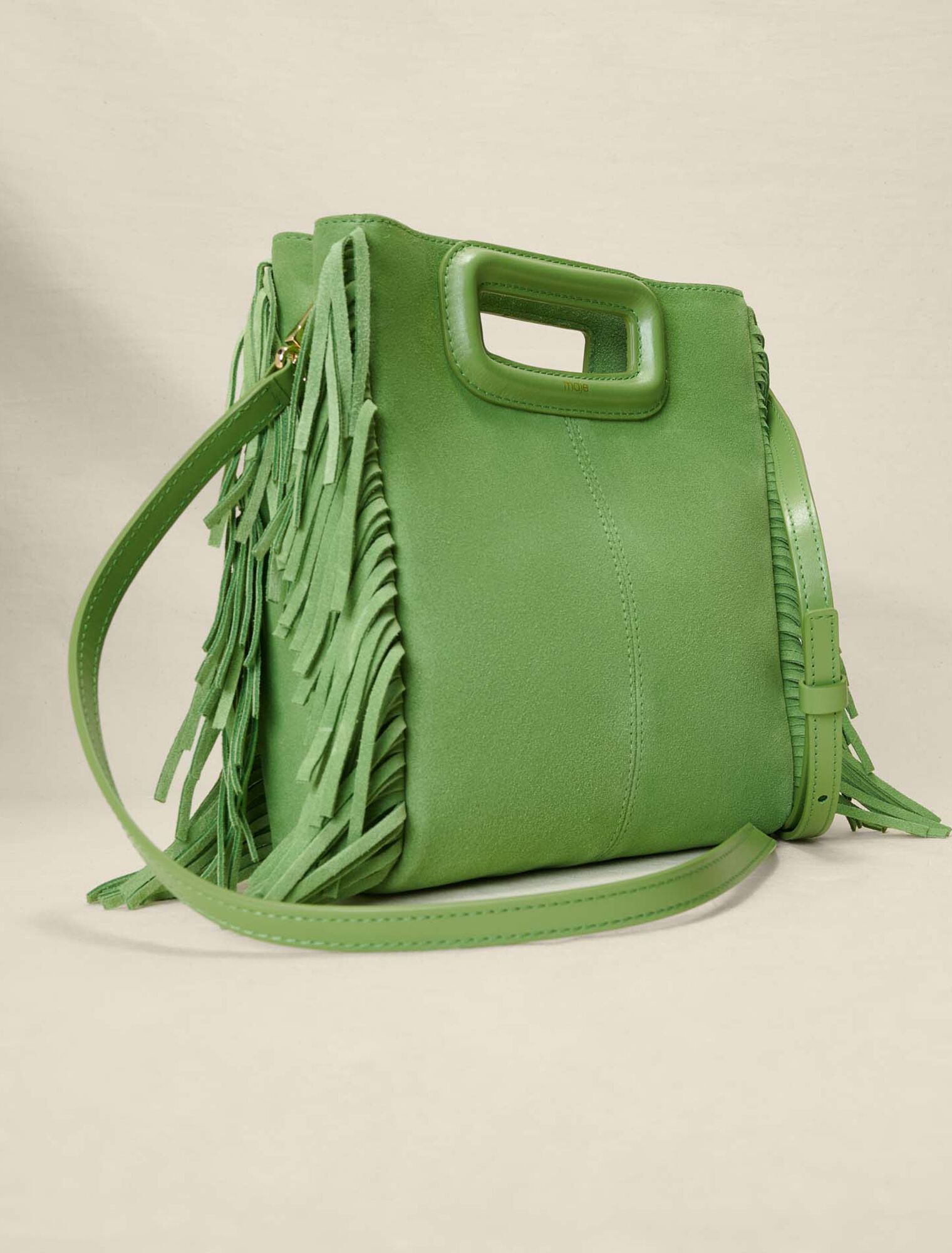 M bag in suede leather
