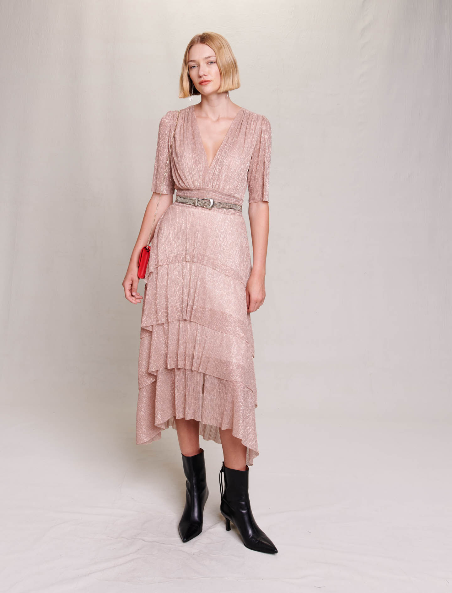 Robe maje rose pale store