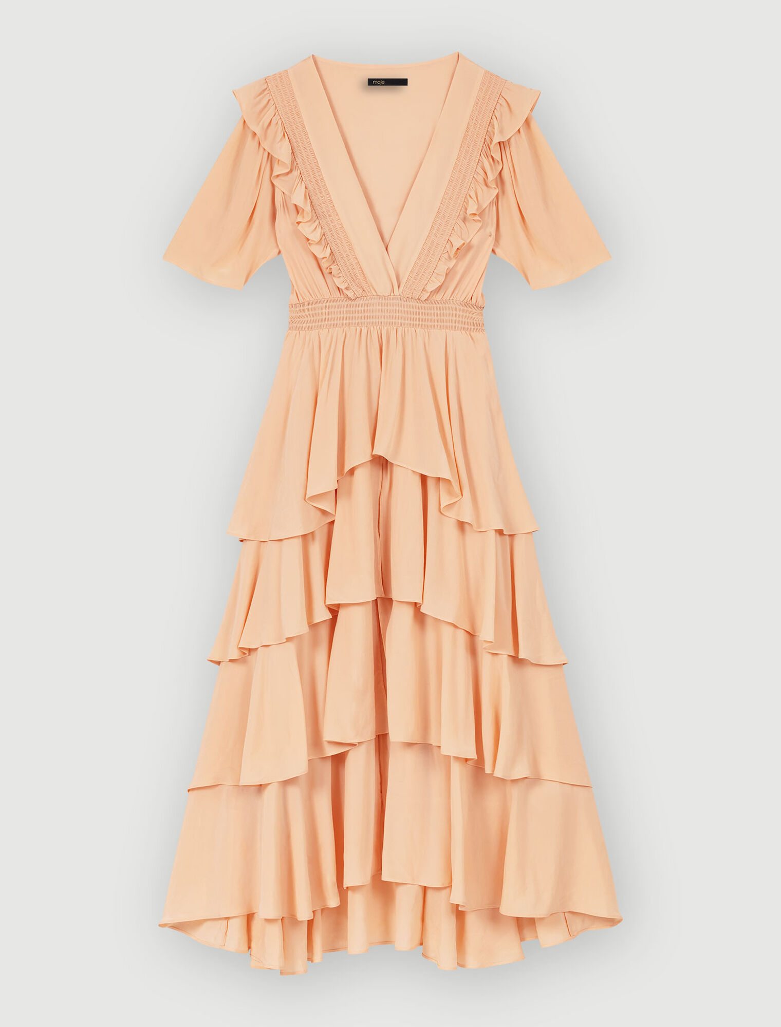 Ruffled maxi dress