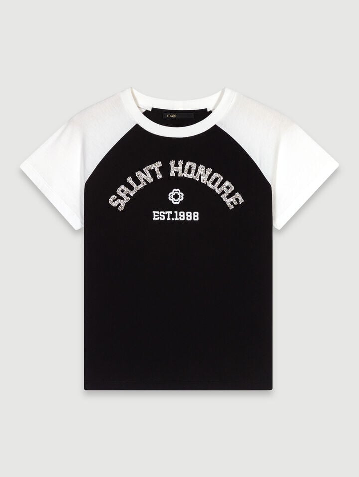 Tee-shirt Saint-Honoré à strass