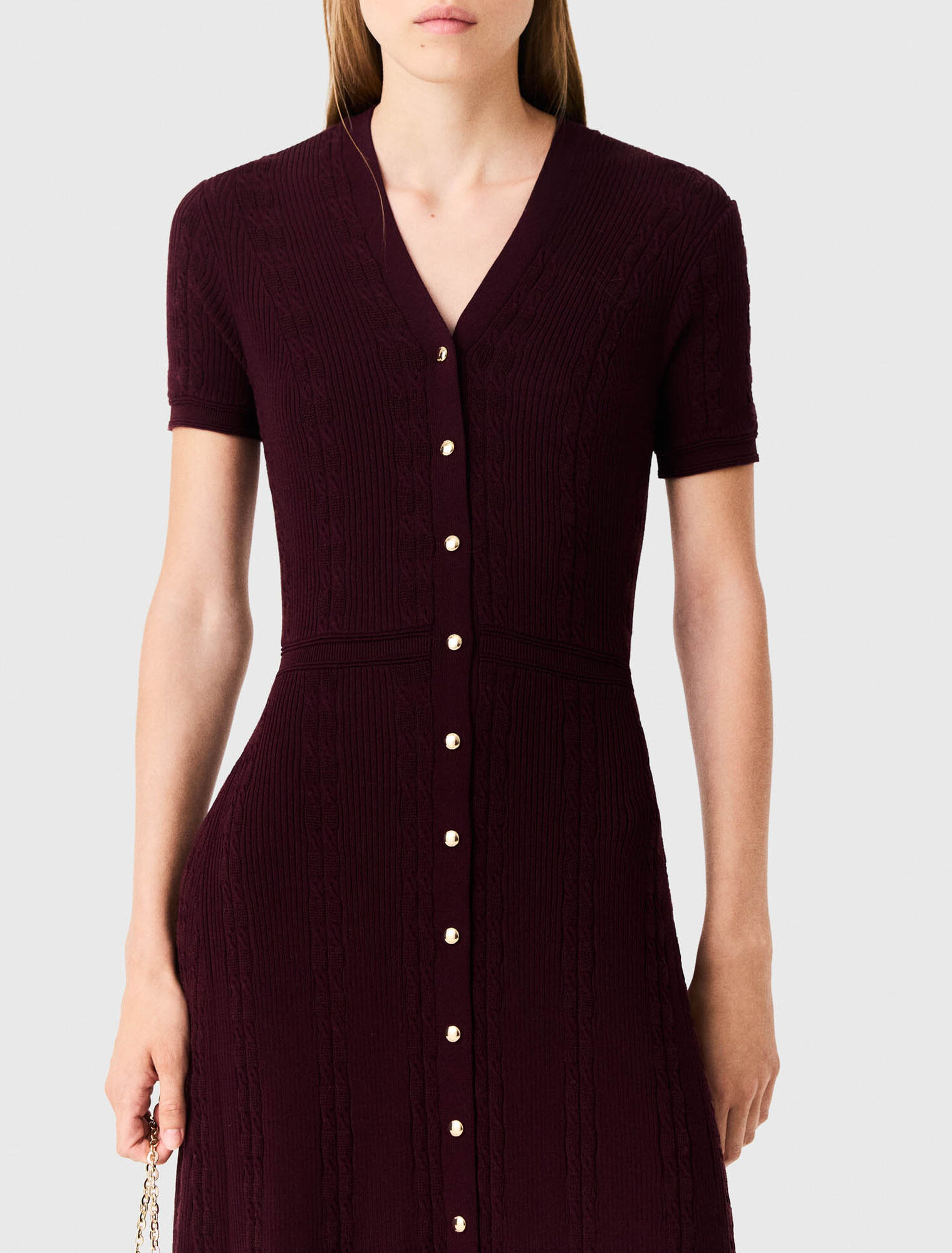 Robe longue en maille